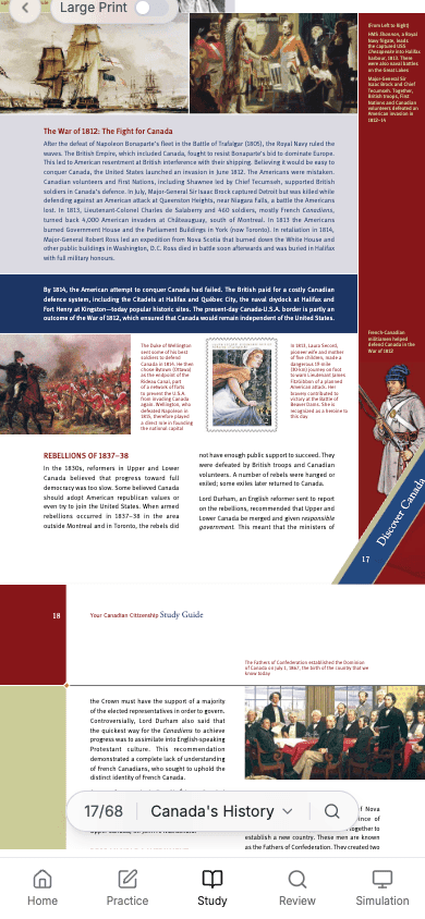 A Canada's History chapter page with archival photographs